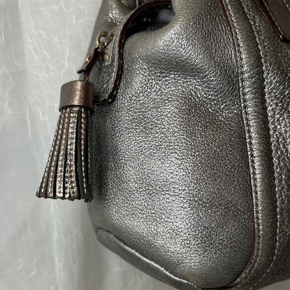 Kate Spade Metallic Gray Satchel - Picture 3 of 16